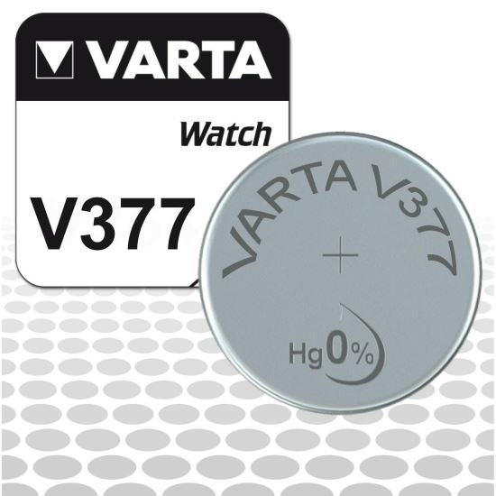 Baterie ceas AG4 Varta V377 , oxid argint, 1.55V, LR66, SR66, SR626SW