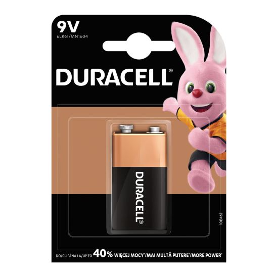 Baterie 9V 6LR61 Duracell MN1604 , alcalina, 9V, 6LR61, MN1604, 6LF22