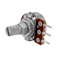 Potentiometru axial 100K , logaritmic, singura tura, 6mm