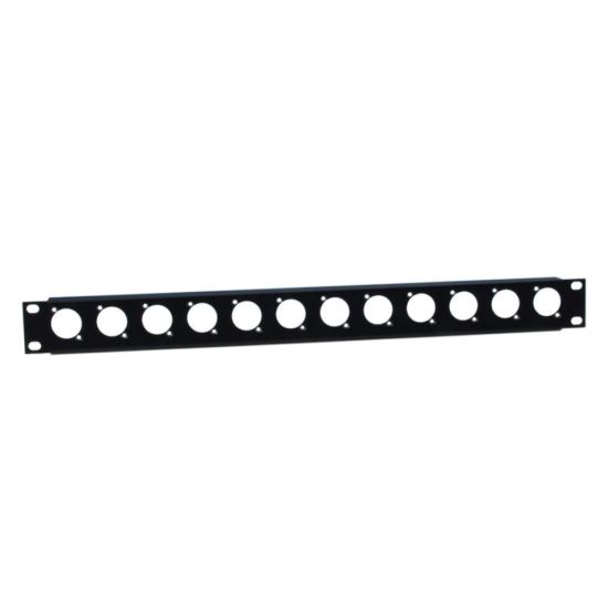 Panou rack 1U Adam Hall 872215 , pregaurit, 12 XLR