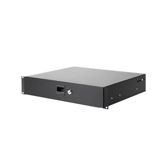 Sertar rack 2U Adam Hall 87402 , otel, cu cheie