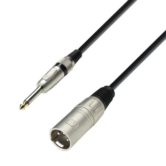 Cablu microfon 3M Adam Hall 3 Star MMP 0300 , jack mono tata, XLR tata 3P, 3 Star