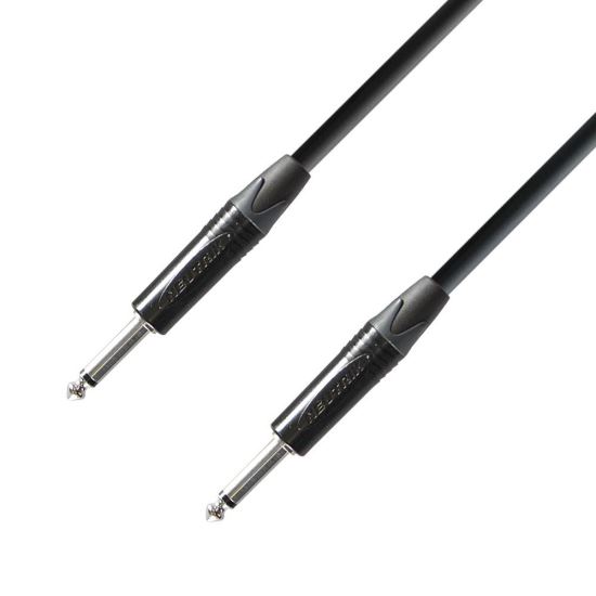 Cablu instrument 3M Adam Hall K5 IPP 0300 , jack 6.3 mono drept > jack 6.3 mono drept, conectori Neutrik