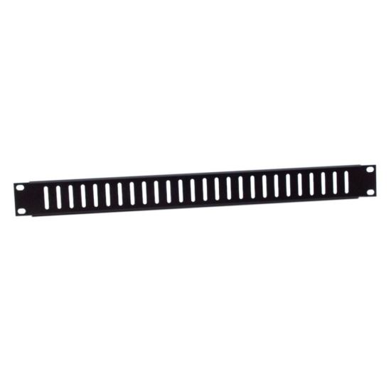 Panou ventilatie rack 1U Adam Hall 87221V , sloturi verticale, din otel, negru