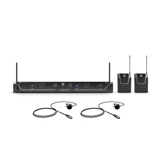 Sistem fara fir cu doua lavaliere LD Systems U306 BPL 2 , bodypack, unidirectional