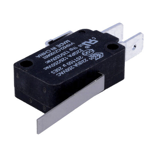 Microintrerupator limitator Snap Action V15H22-CZ100A02, cu lamela, 250VAC 22A, SPDT, IP40