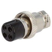 Mufa pentru microfoane mama FC684214: 4 pini, pe cablu, drept