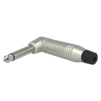 Mufa jack 6.3 mono 90 grade Amphenol ACPM-RN , nichel gri
