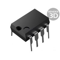 Amplificator operational TL062IP: 1MHz, 6-36/3-18VDC, 2 canale, DIP8