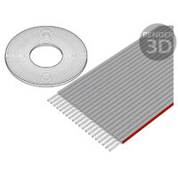 Cablu banda 1.27mm, litat, Cu, 20x28AWG, neecranat, PVC, per metru