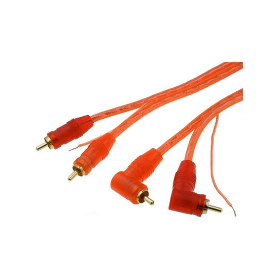 Cablu RCA cu remote 5M 4CARMEDIA RCA-HQ2.500/90 , 90 grade, portocaliu