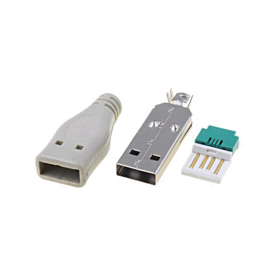 Mufa USB A tata, pe cablu