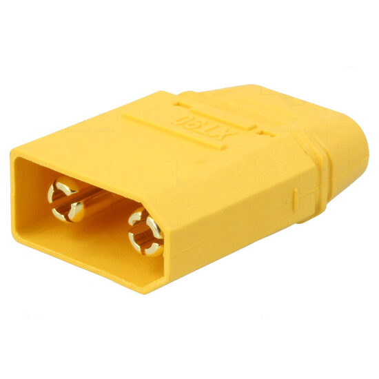 Mufa alimentare DC, pe cablu, tata, 500V 40A, 2 pini