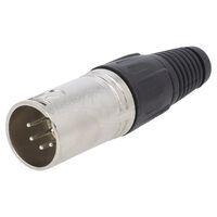 Mufa XLR tata 5 pini,pe cablu,argintat,metal,FC6160