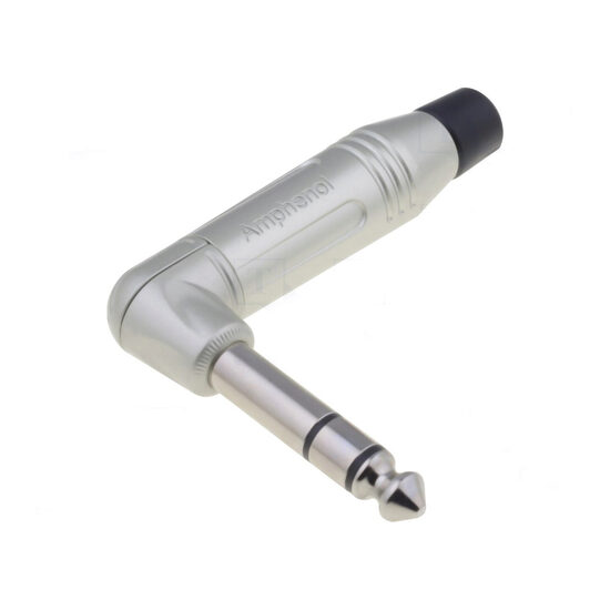 Mufa jack 6.3 stereo 90 grade Amphenol ACPS-RN , nichel gri
