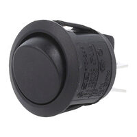 Intrerupator rocker R13244A02B, OFF-ON, 250VAC 10A, negru