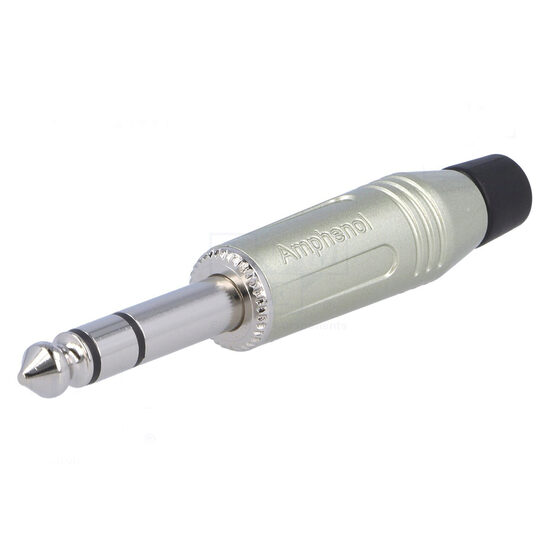Mufa jack 6.3 STEREO drept Amphenol ACPS-GN , nichel gri