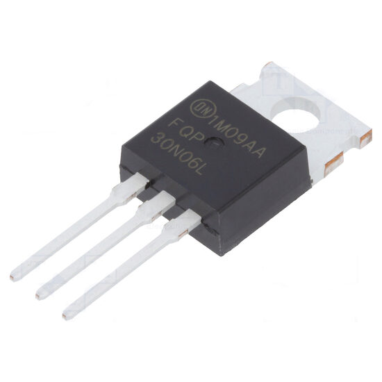 Tranzistor N-Mosfet FQP30N06L: unipolar, 60V 22.6A 79W, TO220-3