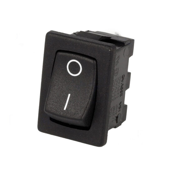 Intrerupator rocker AE-H8600VBACN, ON-OFF, 250V 10A, negru