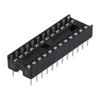 Soclu DIP 24 pini 7.62mm, THT, raster 2.54mm
