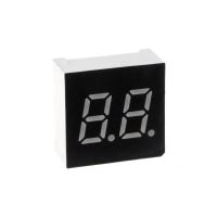 Afisaj LED dublu cu 7 segmente, 7mm, rosu, 30mcd