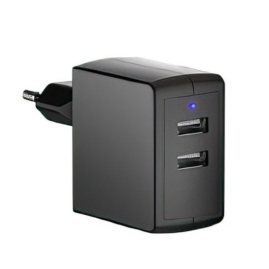 Incarcator EU/USB Minwa MWN2UA24EU , 5V, 2xUSB 2.0, 2.4A