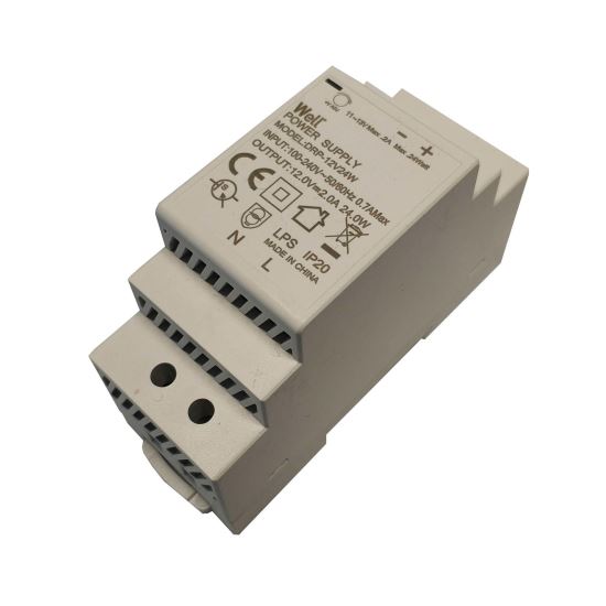 Sursa in comutatie AC/DC pe sina Well PSUP-DRP 12V 2A 24W
