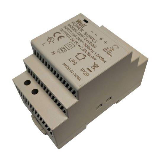 Sursa in comutatie AC/DC pe sina Well PSUP-DRP 24V 2.5A 60W