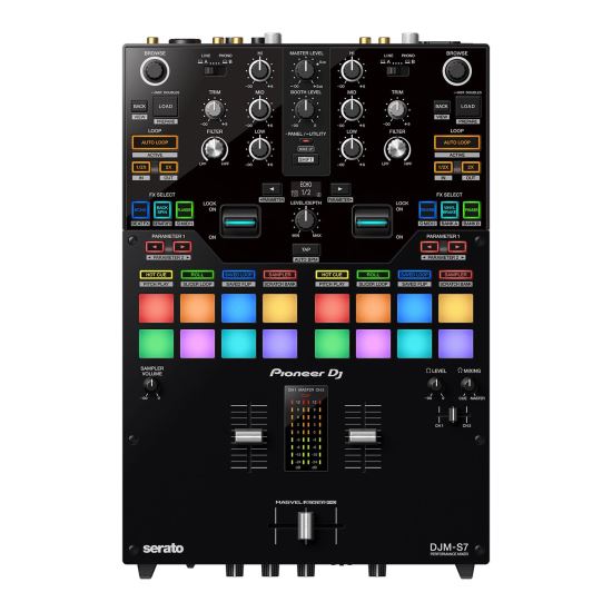 Mixer Pioneer DJ DJM-S7 , 2 canale, scratch, negru