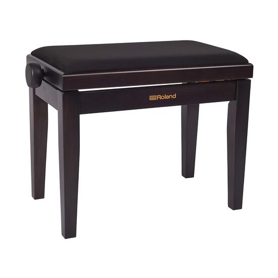Scaun bancheta pian Roland RPB-220 RW , palisandru mat, sezut negru, catifea